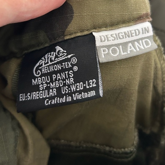 HELIKON TEX MBDU 30X32 Tactical Mens Trousers Pants Cargo Combat Camouflaged - Picture 12 of 15